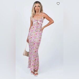 Princess Polly Maxi Dress Pink Florals